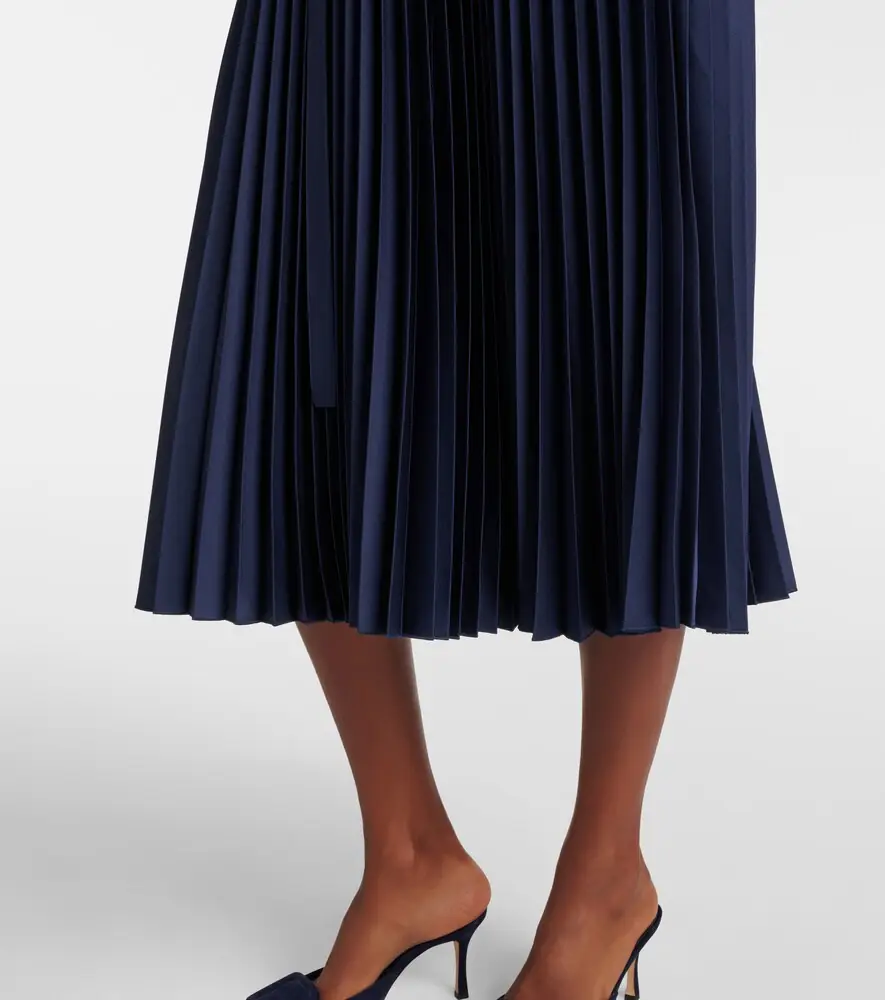 Joseph Volta plissé belted crêpe midi dress | Thumbnail 6 Joseph Volta plissé belted crêpe midi dress | Thumbnail 6
