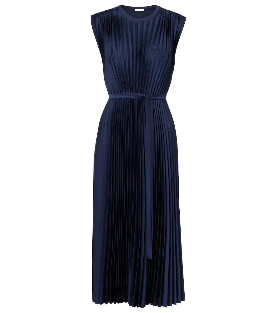 Joseph Volta plissé belted crêpe midi dress | Image 1 Joseph Volta plissé belted crêpe midi dress | Image 1