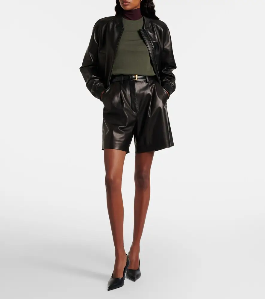 Joseph Suze leather shorts | Thumbnail 5