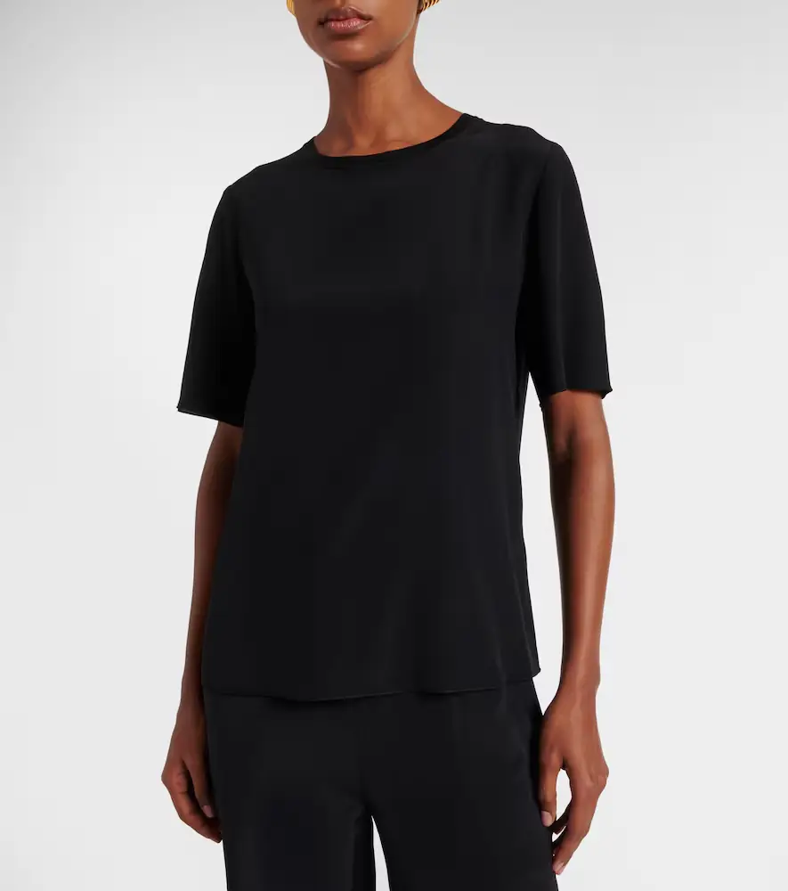 Joseph Rubin silk crêpe de soie T-shirt | Thumbnail 6 Joseph Rubin silk crêpe de soie T-shirt | Thumbnail 6