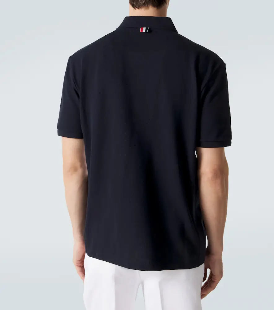 Thom Browne 4-Bar cotton piqué polo shirt | Thumbnail 2