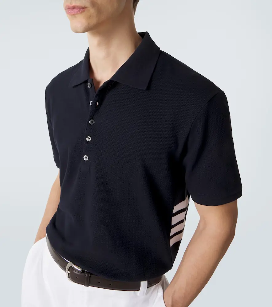 Thom Browne 4-Bar cotton piqué polo shirt | Thumbnail 4