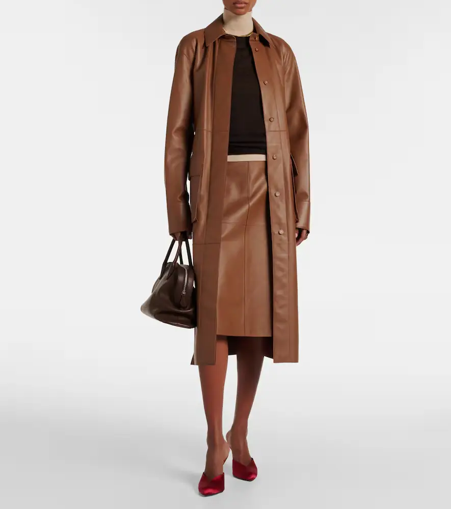 Joseph Niven leather midi skirt | Thumbnail 2 Joseph Niven leather midi skirt | Thumbnail 2