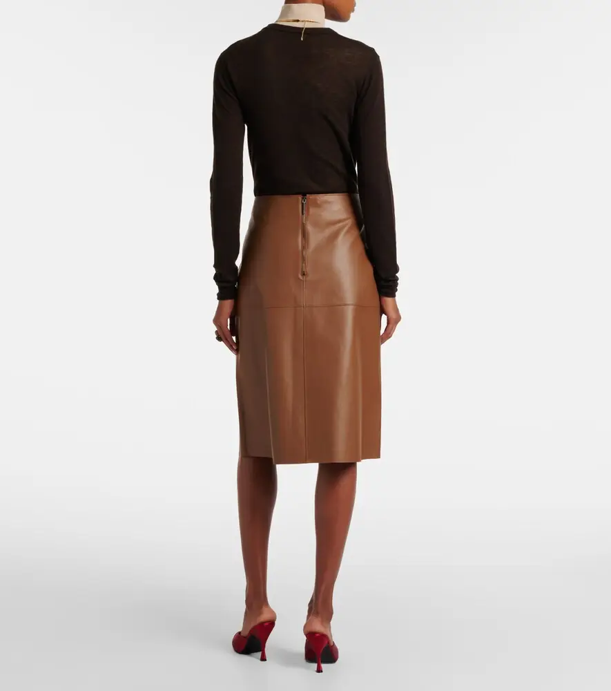 Joseph Niven leather midi skirt | Thumbnail 4 Joseph Niven leather midi skirt | Thumbnail 4