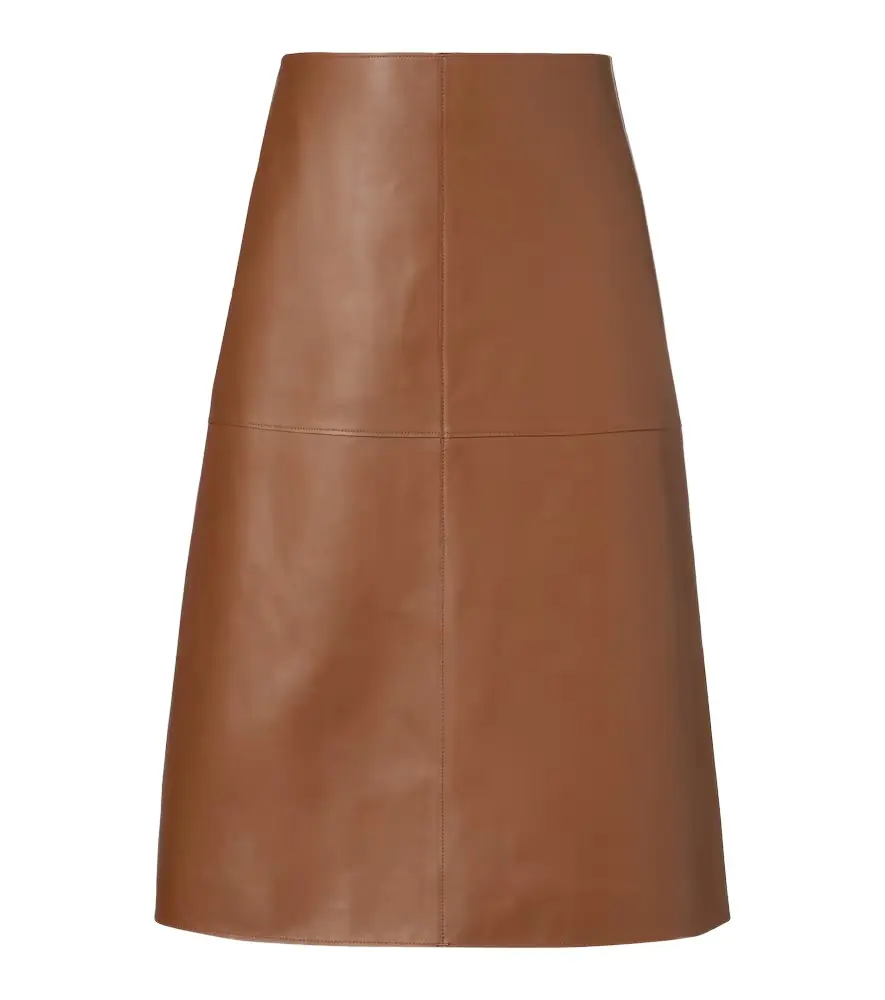 Joseph Niven leather midi skirt