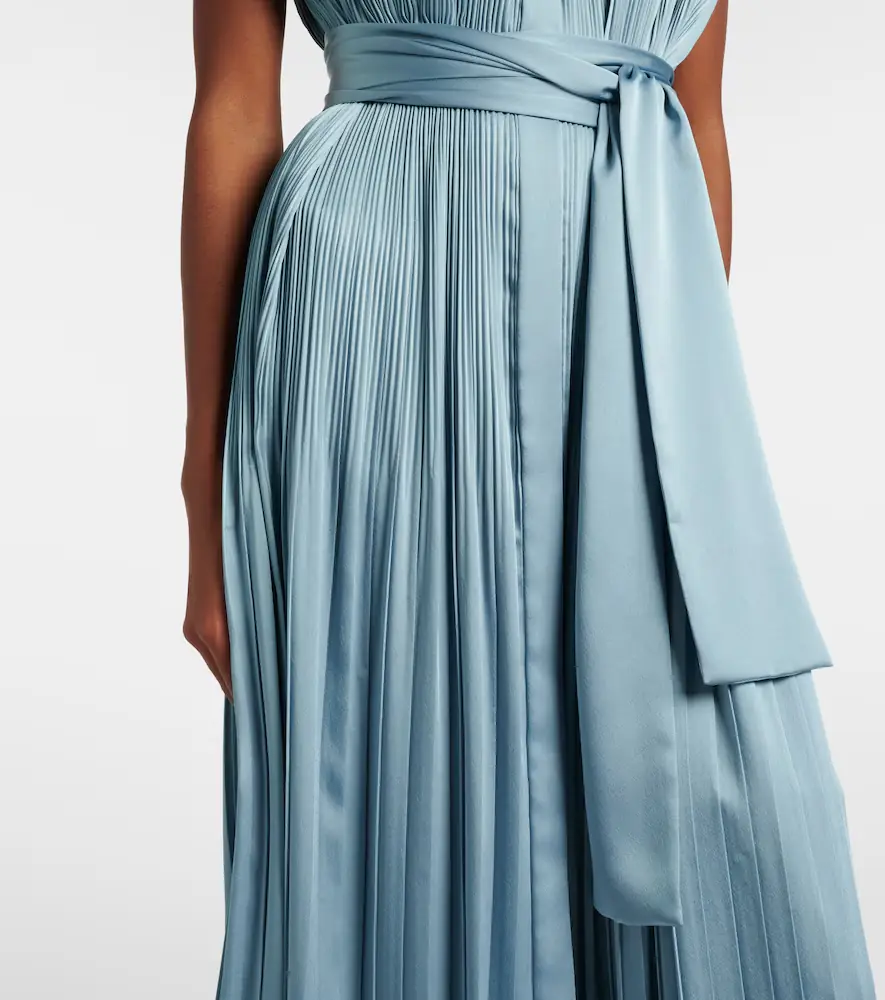 Joseph Phare plissé satin midi dress | Thumbnail 3