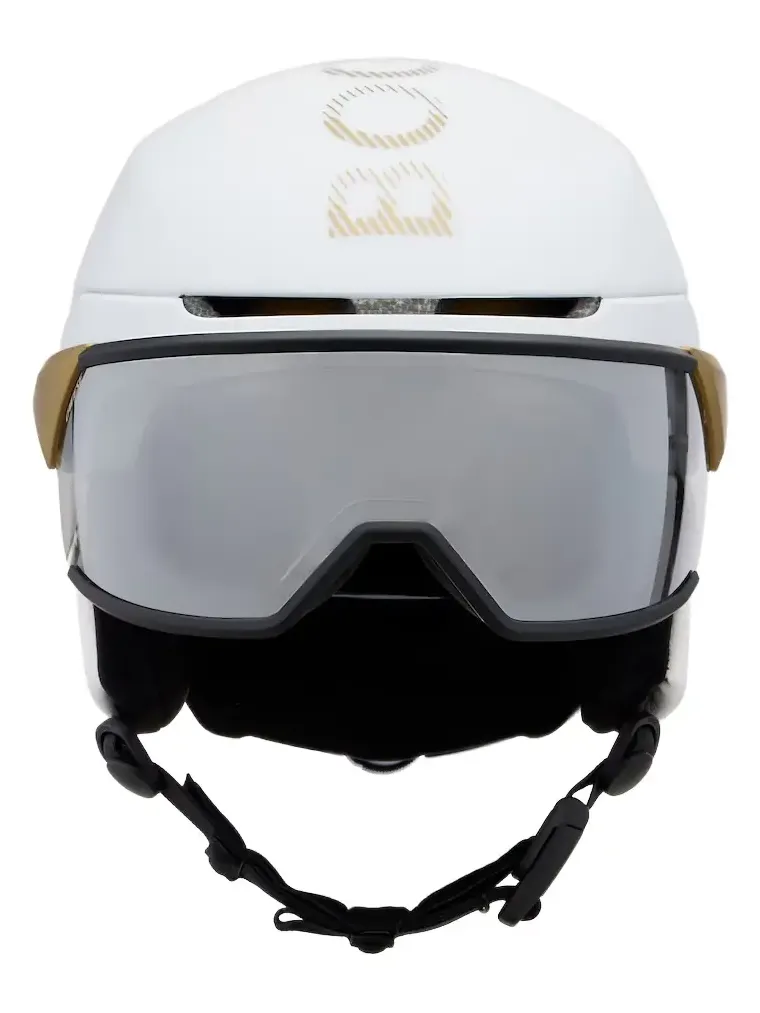 Bogner Logo leather-trimmed ski helmet