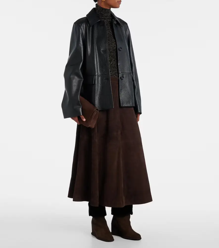 Yves Salomon Shearling-lined suede wedge ankle boots | Thumbnail 5 Yves Salomon Shearling-lined suede wedge ankle boots | Thumbnail 5