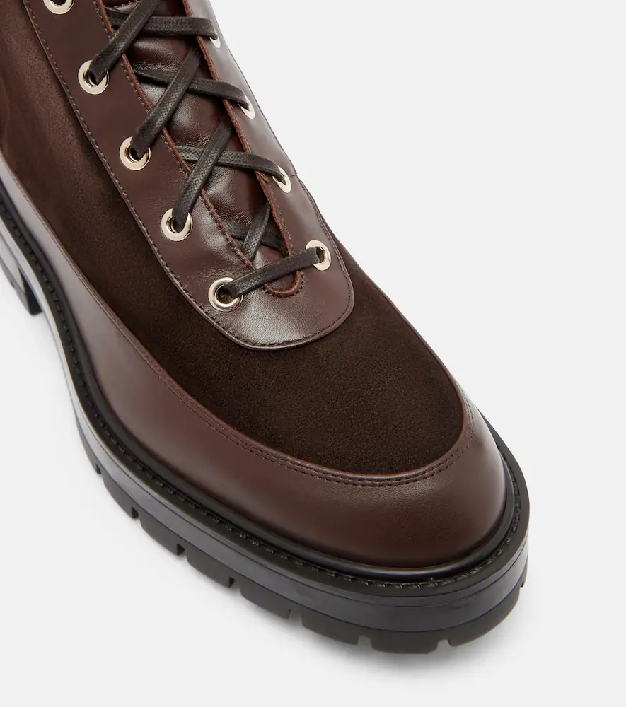 Aquazzura Very Cortina suede lace-up boots | Thumbnail 3