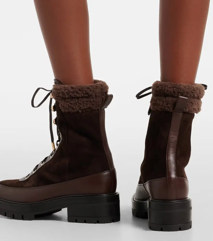 Aquazzura Very Cortina suede lace-up boots | Thumbnail 6