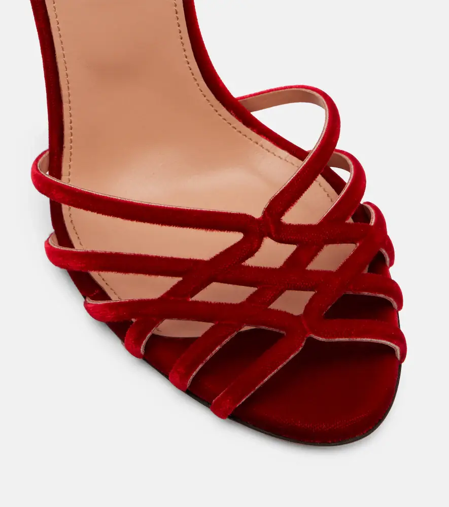 Aquazzura Wild Dream 105 velvet sandals | Thumbnail 2