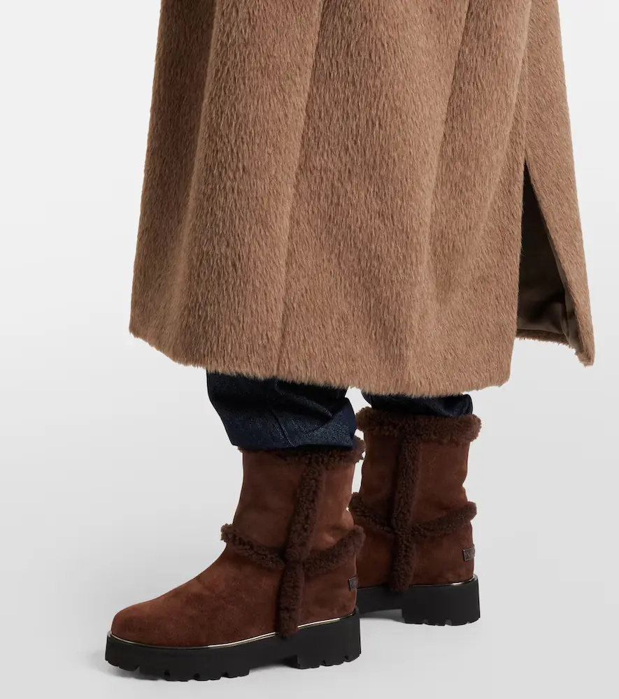Aquazzura Teddi shearling-trimmed suede ankle boots | Thumbnail 6 Aquazzura Teddi shearling-trimmed suede ankle boots | Thumbnail 6