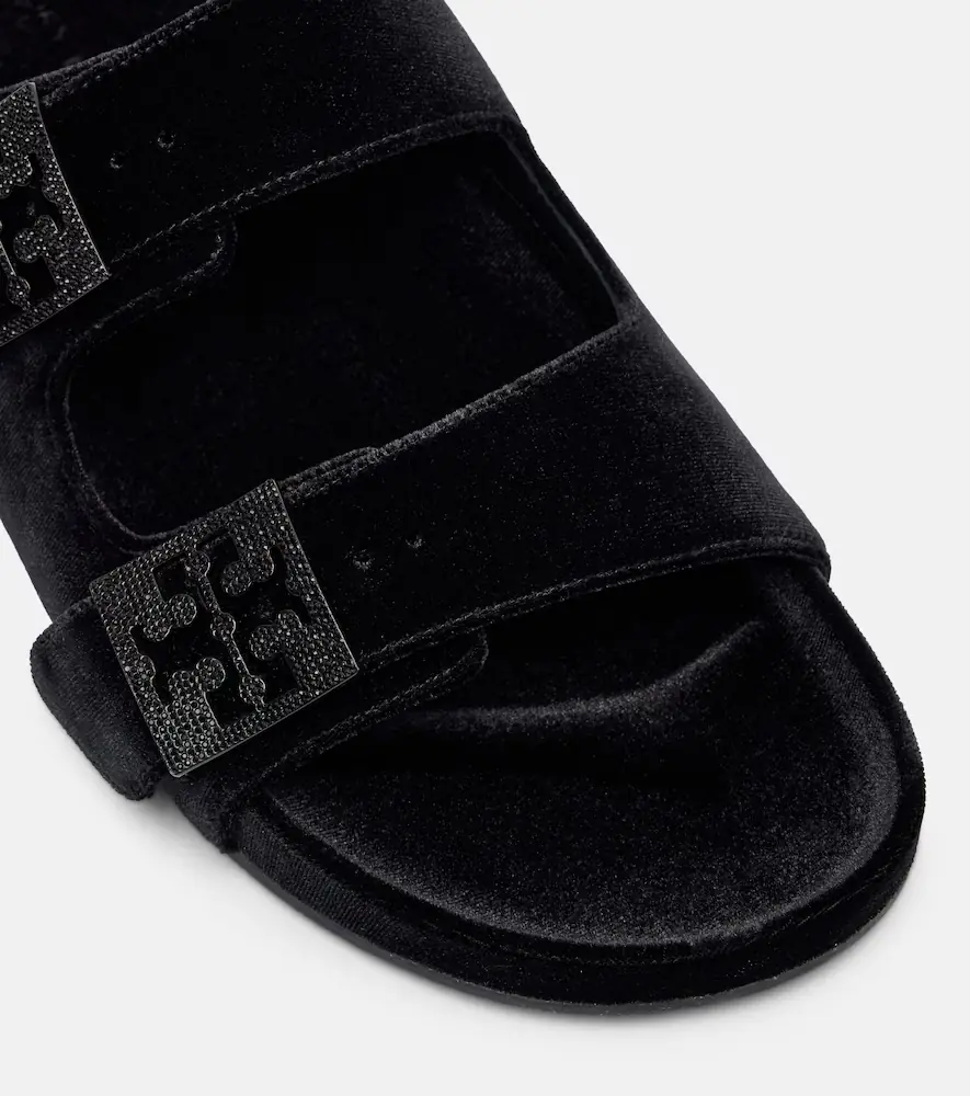 Tory Burch Mellow embellished velvet slides | Thumbnail 2