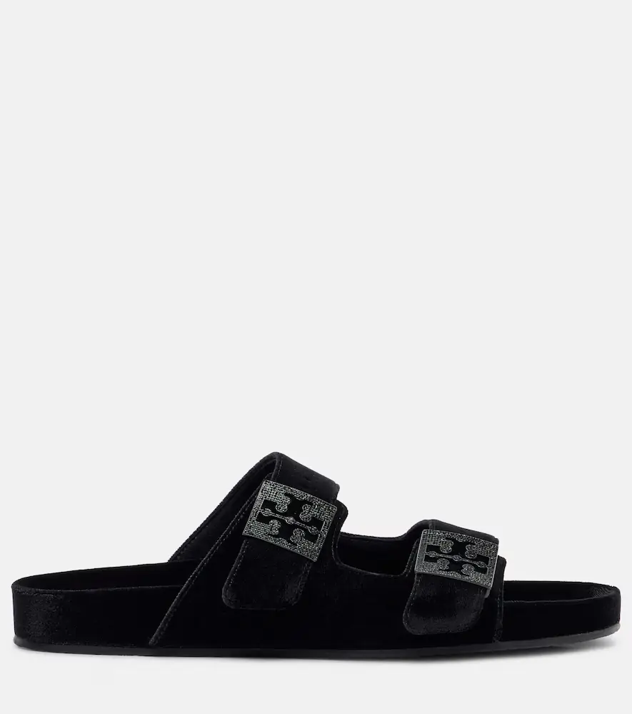 Tory Burch Mellow embellished velvet slides | Thumbnail 4