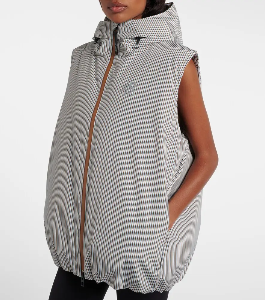 Loewe x On hooded striped puffer vest | Thumbnail 3 Loewe x On hooded striped puffer vest | Thumbnail 3