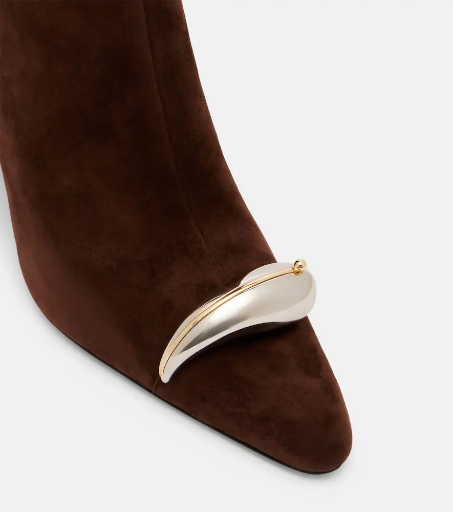 Tory Burch Pierced XL 65 suede ankle boots | Thumbnail 4 Tory Burch Pierced XL 65 suede ankle boots | Thumbnail 4