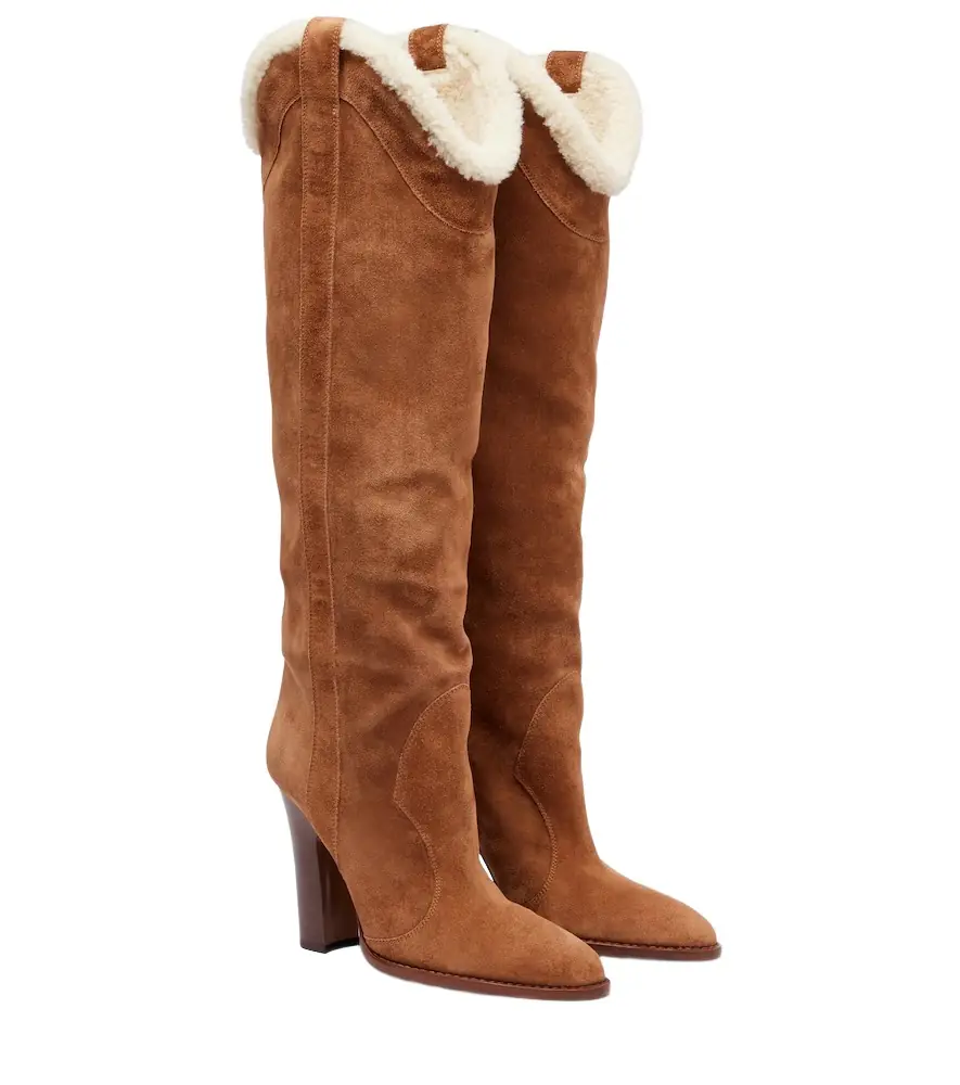 Paris Texas Lavinia 100 suede over-the-knee boots