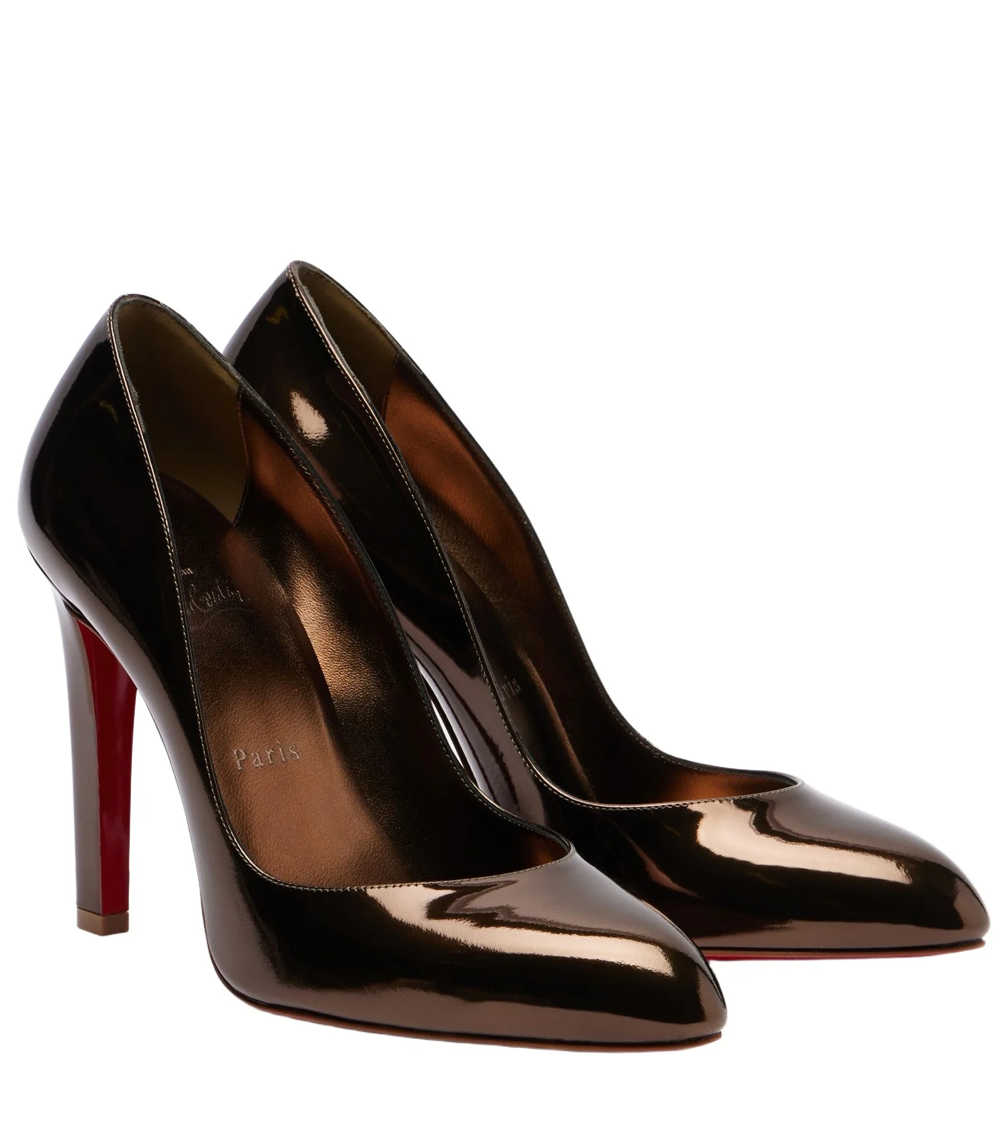 Fannylove 100 metallic leather pumps