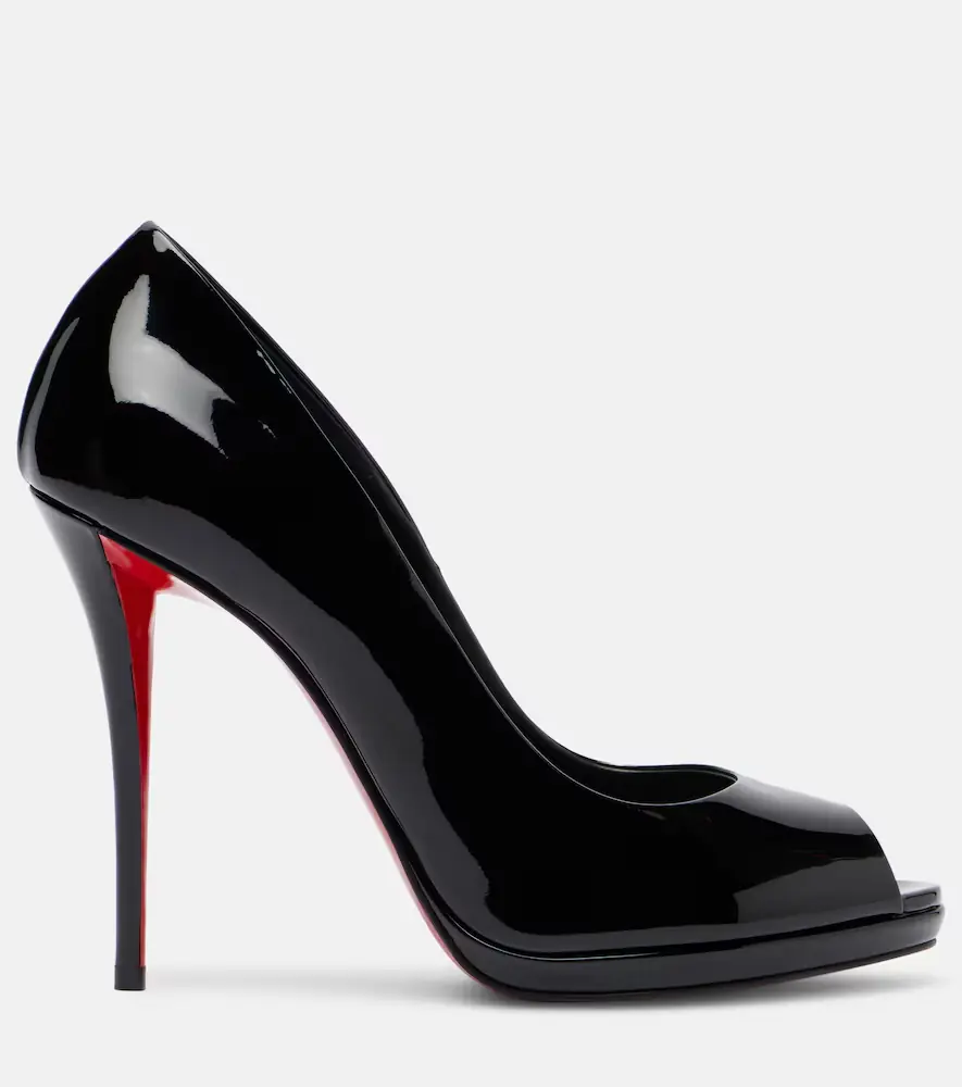 Christian Louboutin Lady Z patent leather peep-toe pumps | Thumbnail 3