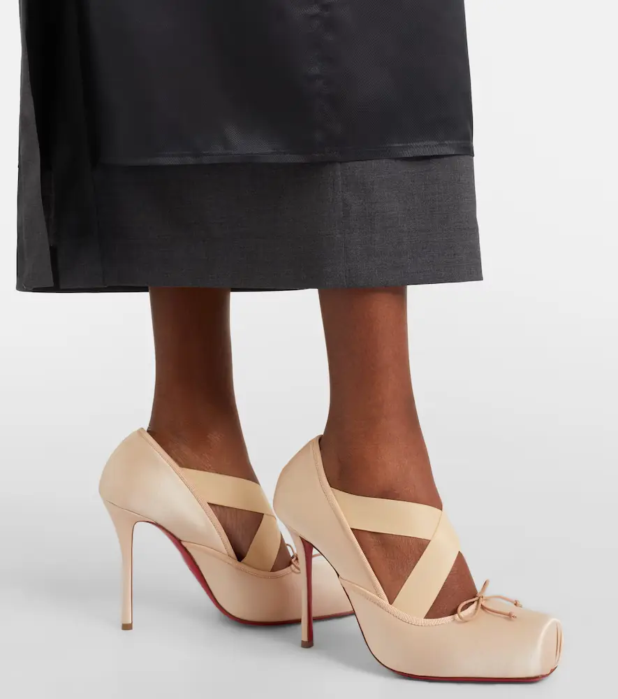 Christian Louboutin Cassiasticina satin pumps | Thumbnail 6 Christian Louboutin Cassiasticina satin pumps | Thumbnail 6