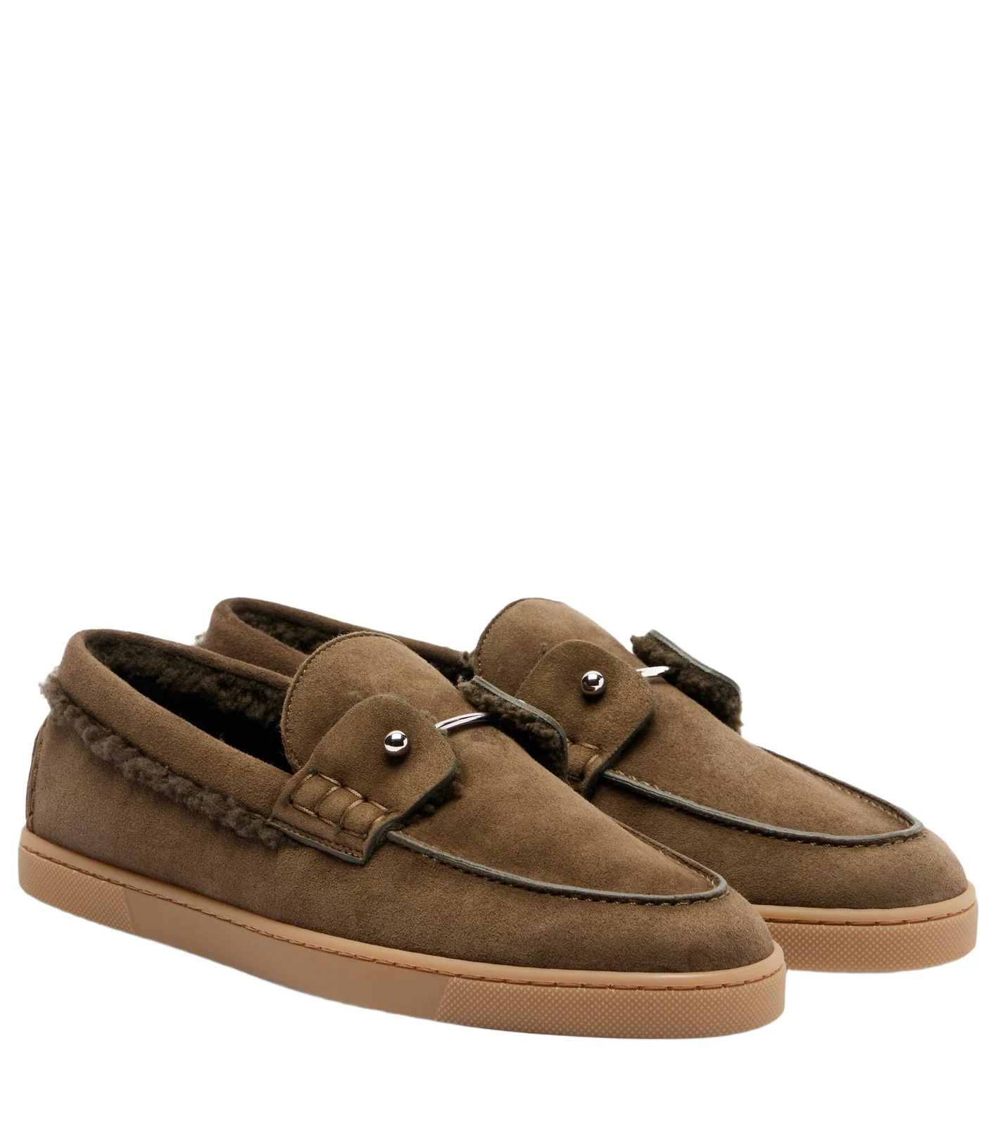 Christian Louboutin Chambeliboat suede slip-on shoes