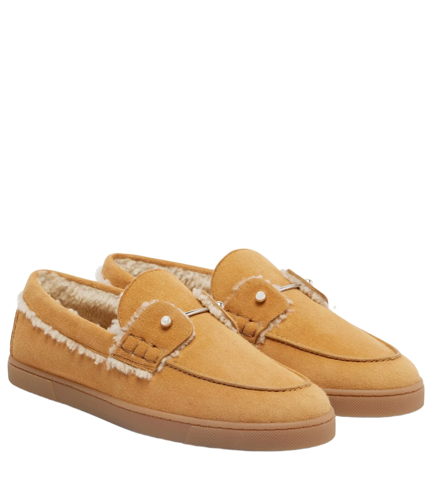 Chambeliboat shearling-trimmed slip-on shoes