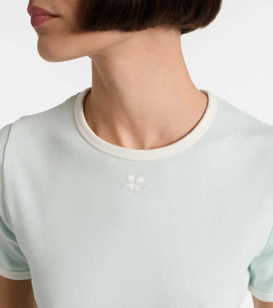 Courrèges Courrèges Signature logo cotton T-shirt | Thumbnail 2 Courrèges Courrèges Signature logo cotton T-shirt | Thumbnail 2