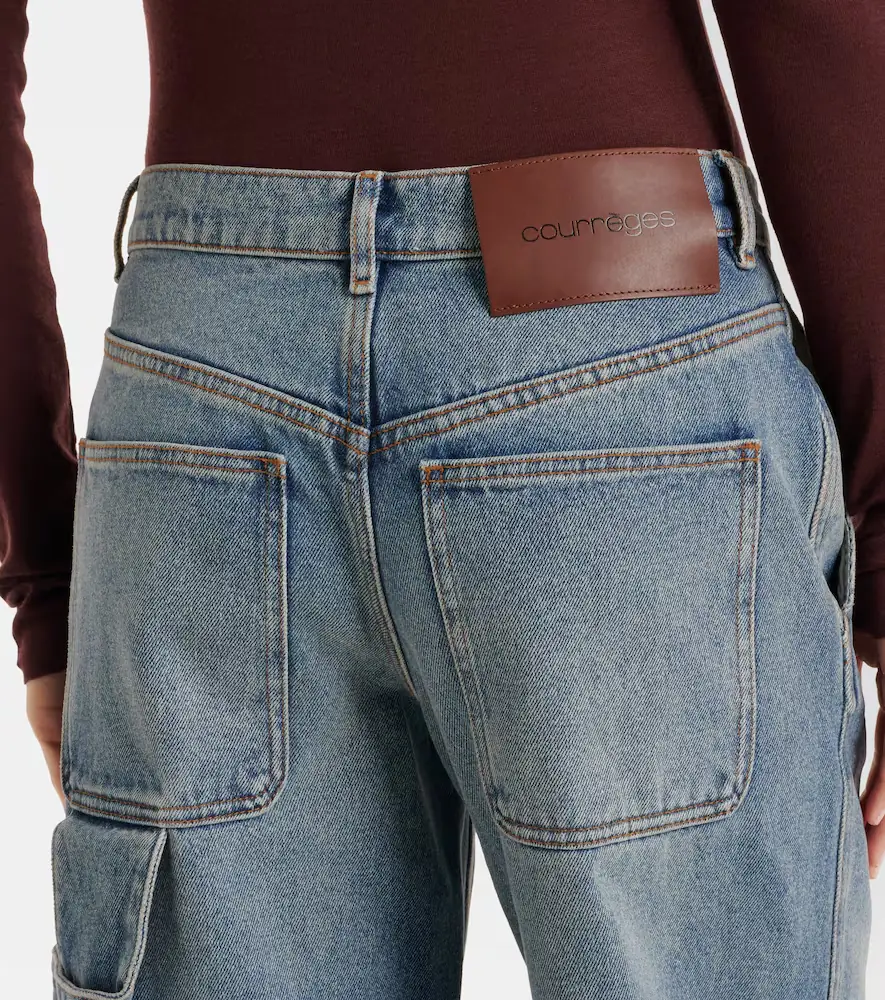 Courrèges Courrèges Logo wide-leg jeans | Thumbnail 2 Courrèges Courrèges Logo wide-leg jeans | Thumbnail 2