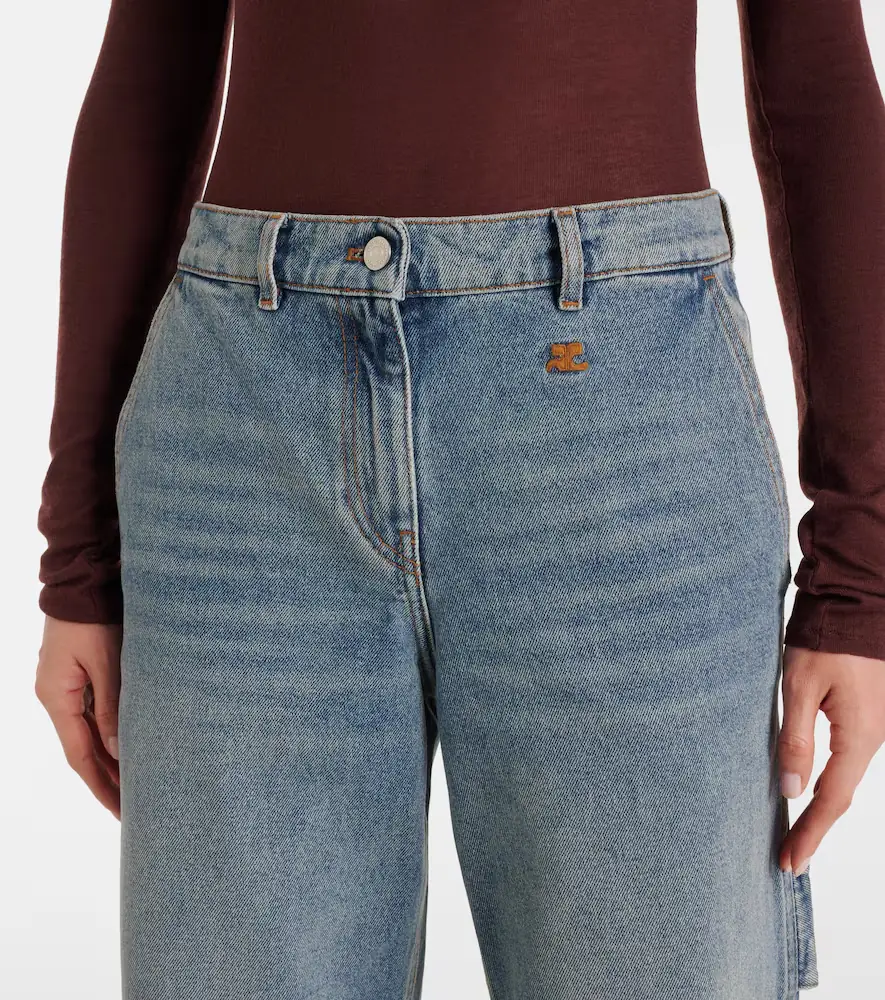 Courrèges Courrèges Logo wide-leg jeans | Thumbnail 3 Courrèges Courrèges Logo wide-leg jeans | Thumbnail 3