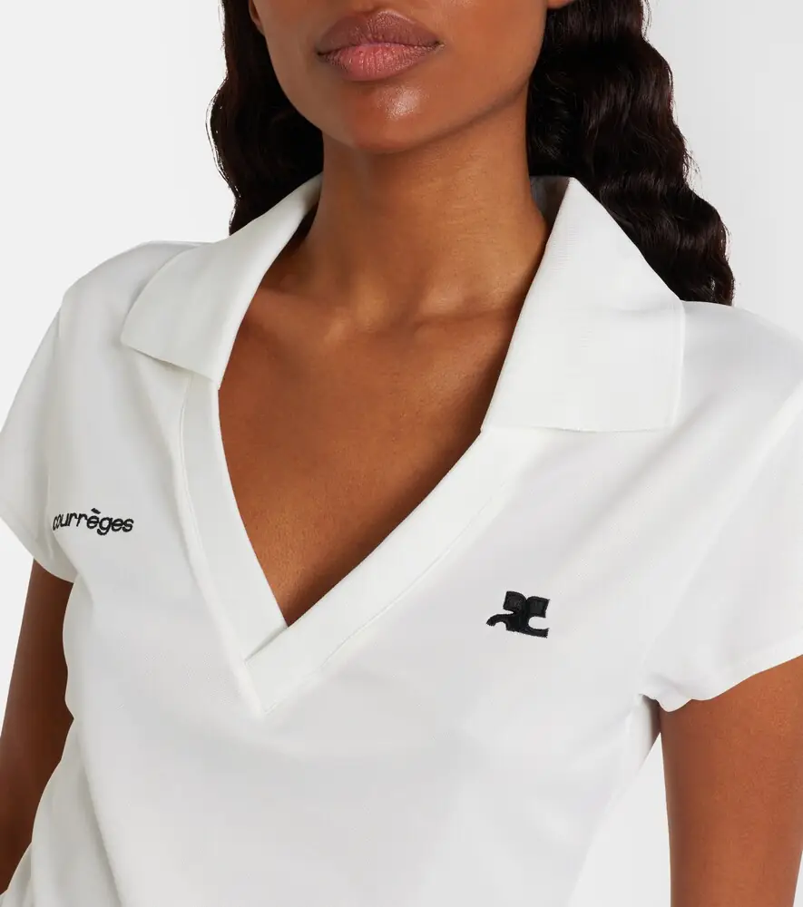 Courrèges Courrèges Logo jersey polo shirt | Thumbnail 5 Courrèges Courrèges Logo jersey polo shirt | Thumbnail 5