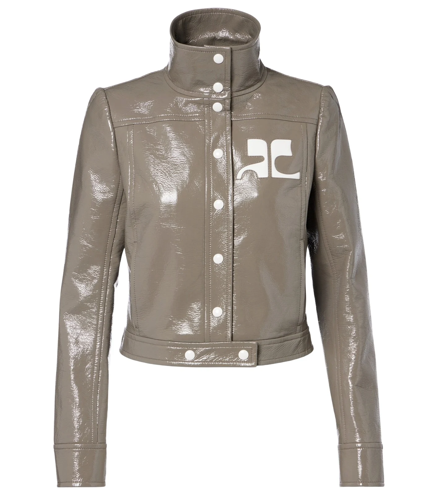 Logo vinyl cropped jacket Logo vinyl cropped jacket