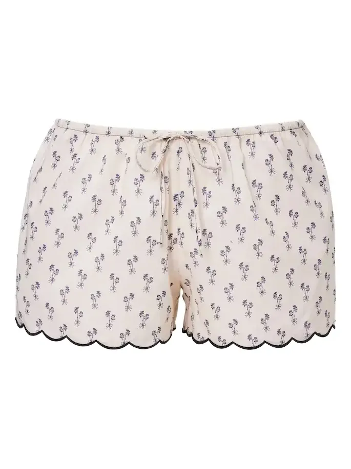 Cynthia floral scalloped cotton shorts Cynthia floral scalloped cotton shorts