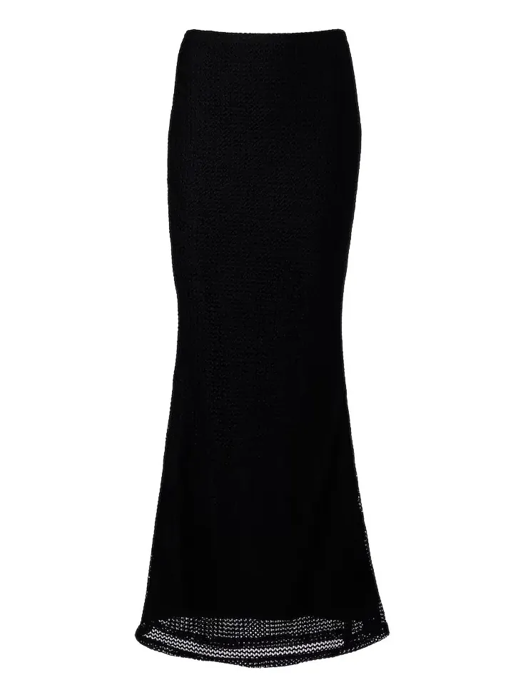 Natalia crochet maxi skirt