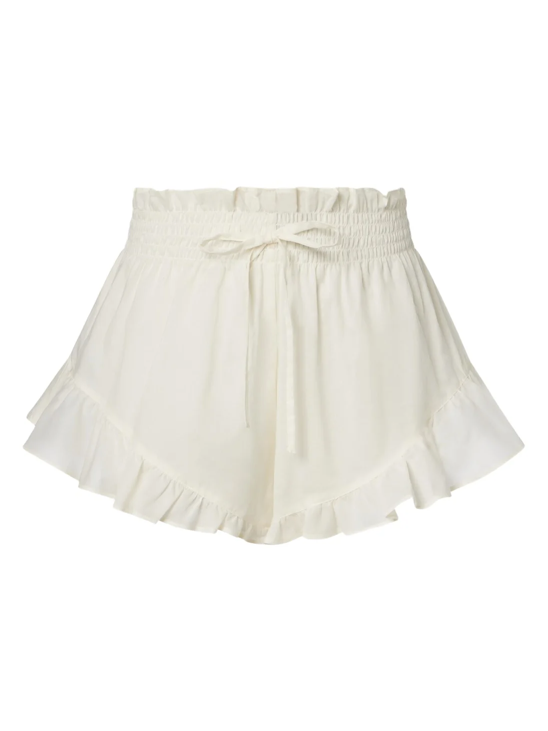 Ruffled cotton shorts Ruffled cotton shorts