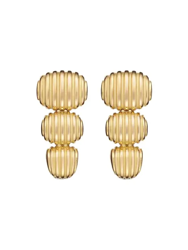 Isla Oval Taper 18kt gold earrings Isla Oval Taper 18kt gold earrings