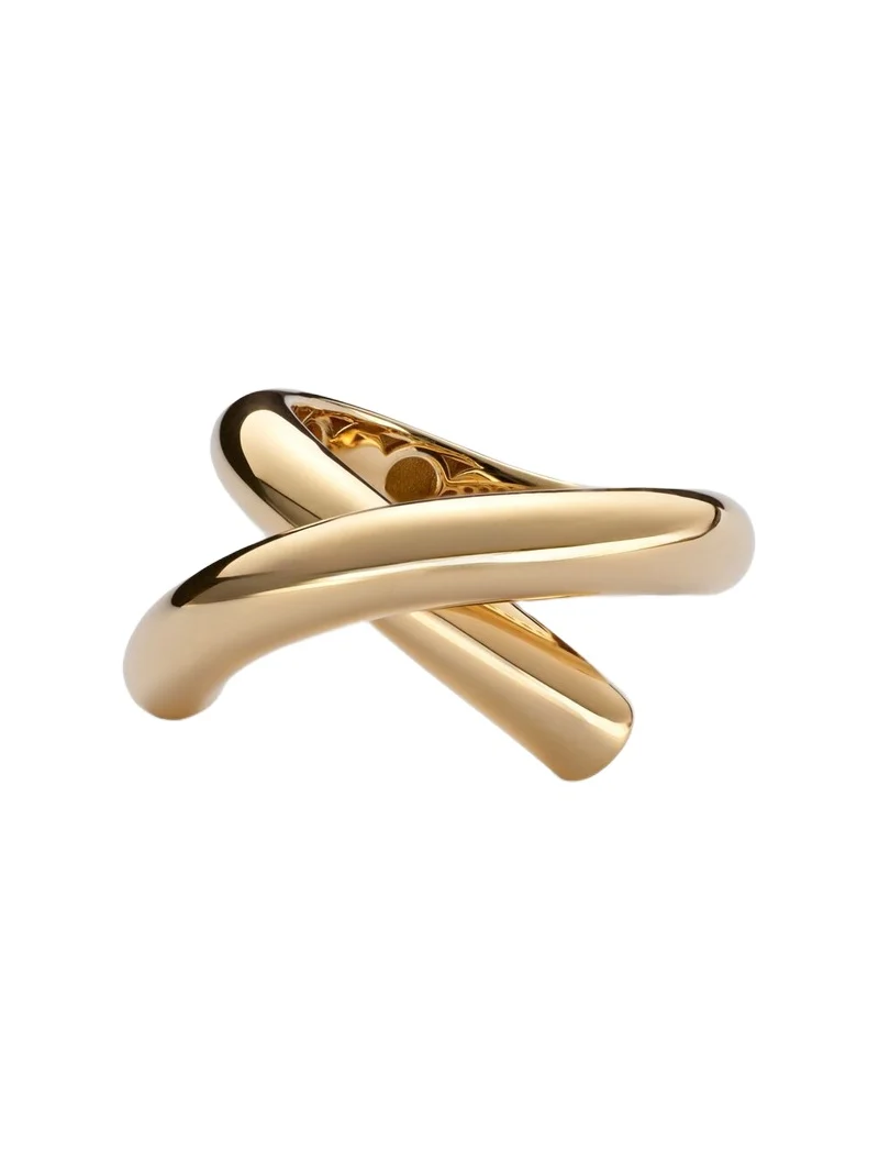Engelbert Cross Loop Medium 18kt gold ring