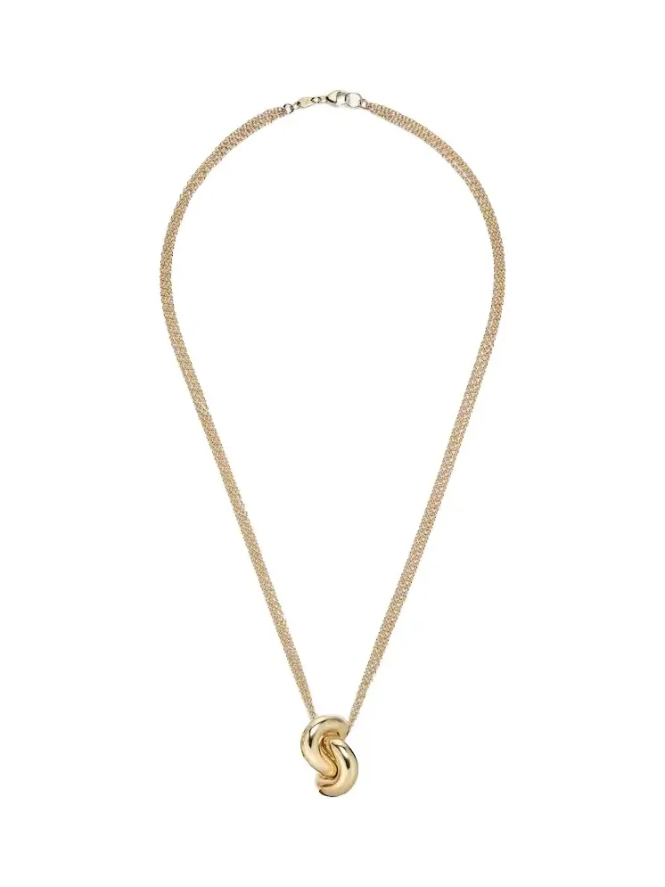 Legacy Knot Big 18kt gold necklace