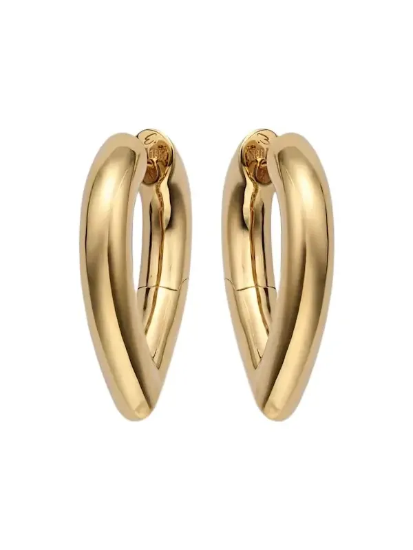 Drop Link Medium 18kt gold earrings