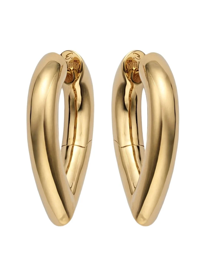 Drop Link Medium 18kt gold earrings