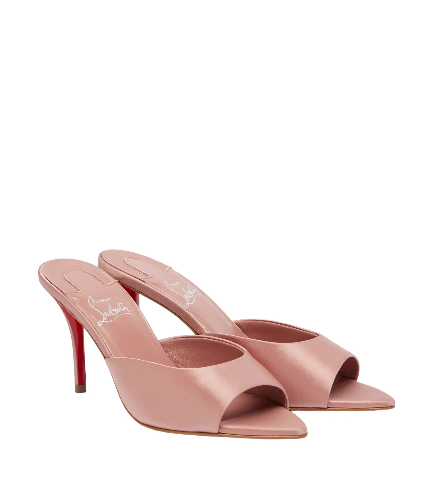 Miss Z 80 crêpe satin mules Miss Z 80 crêpe satin mules