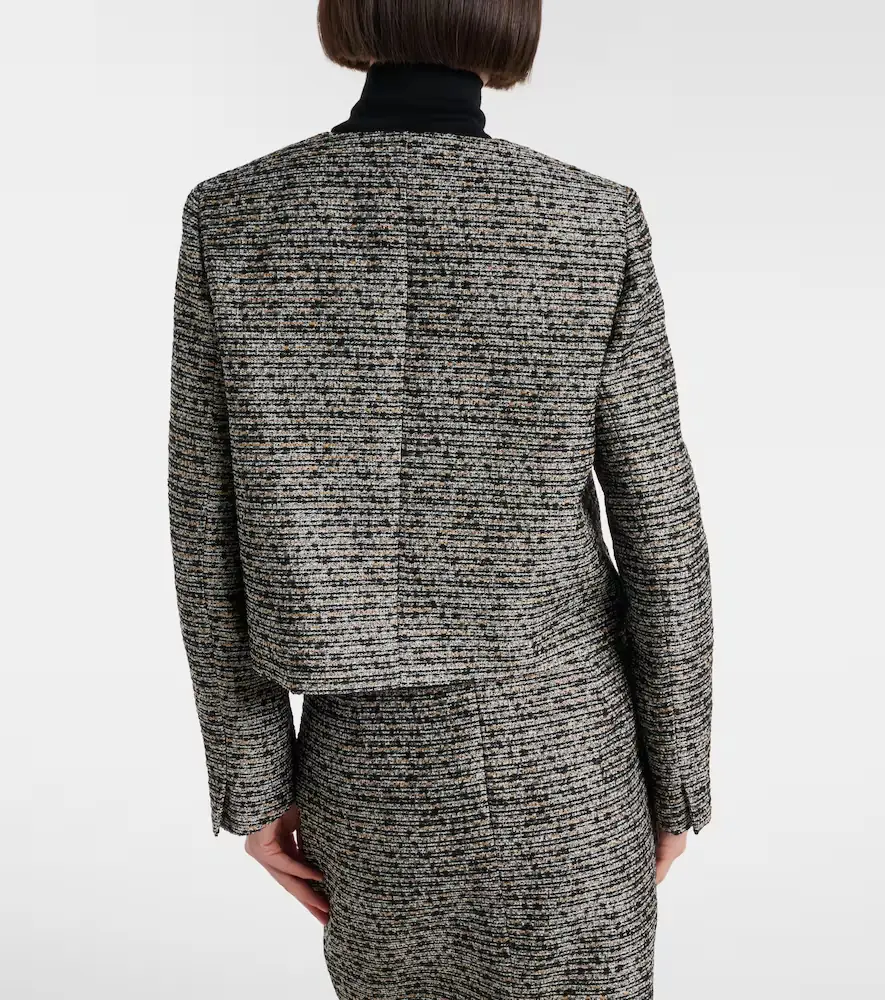Max Mara Volume tweed jacket | Thumbnail 5 Max Mara Volume tweed jacket | Thumbnail 5