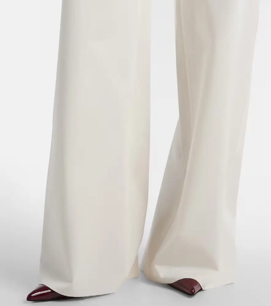Max Mara Dentice cotton-blend wide-leg pants | Thumbnail 4 Max Mara Dentice cotton-blend wide-leg pants | Thumbnail 4