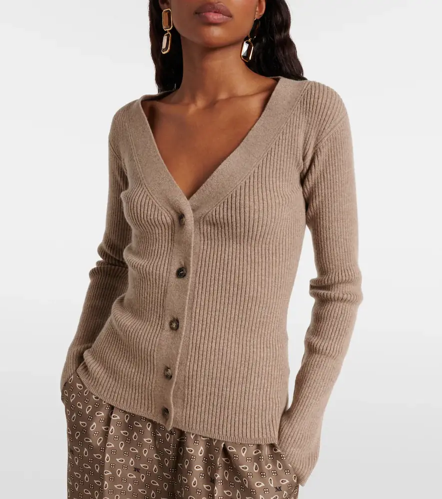 Max Mara Gioiosa wool and cashmere-blend cardigan | Thumbnail 4 Max Mara Gioiosa wool and cashmere-blend cardigan | Thumbnail 4