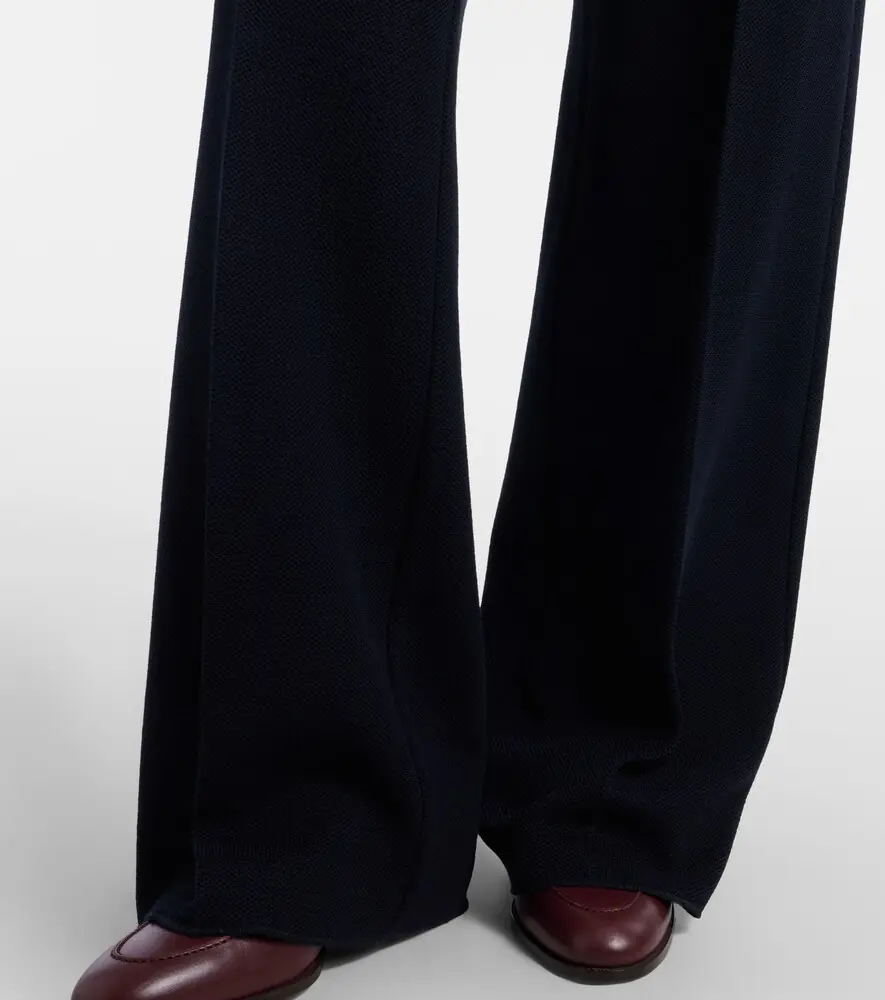 Max Mara Attinia virgin wool piqué wide-leg pants | Thumbnail 5 Max Mara Attinia virgin wool piqué wide-leg pants | Thumbnail 5