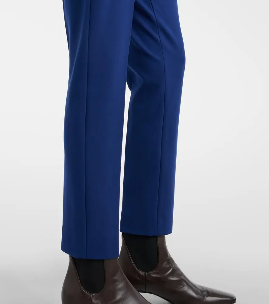 Max Mara Pegno jersey cropped slim pants | Thumbnail 2 Max Mara Pegno jersey cropped slim pants | Thumbnail 2