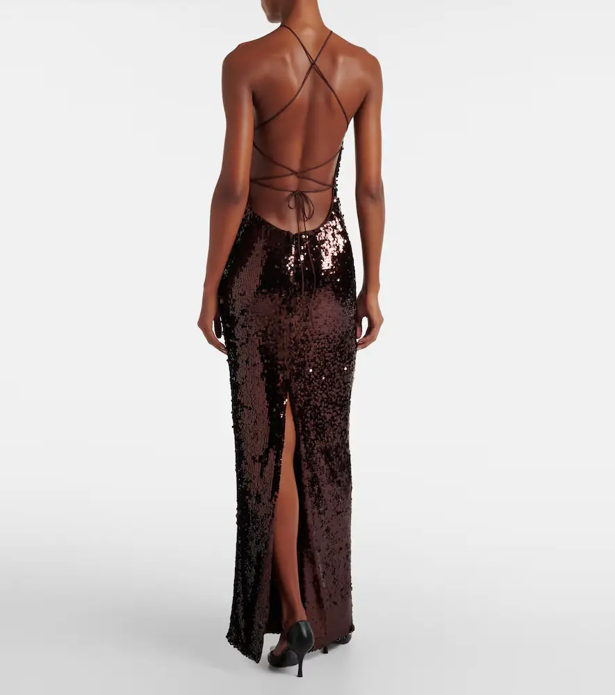 Magda Butrym Floral-appliqué sequined gown | Thumbnail 6 Magda Butrym Floral-appliqué sequined gown | Thumbnail 6