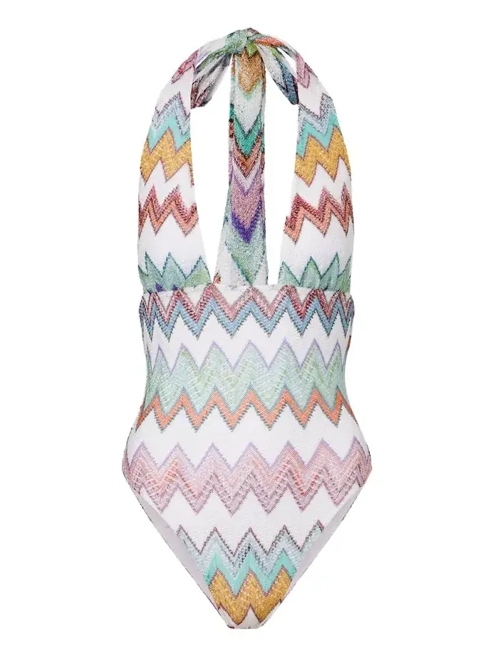 Zigzag lamé swimsuit Zigzag lamé swimsuit