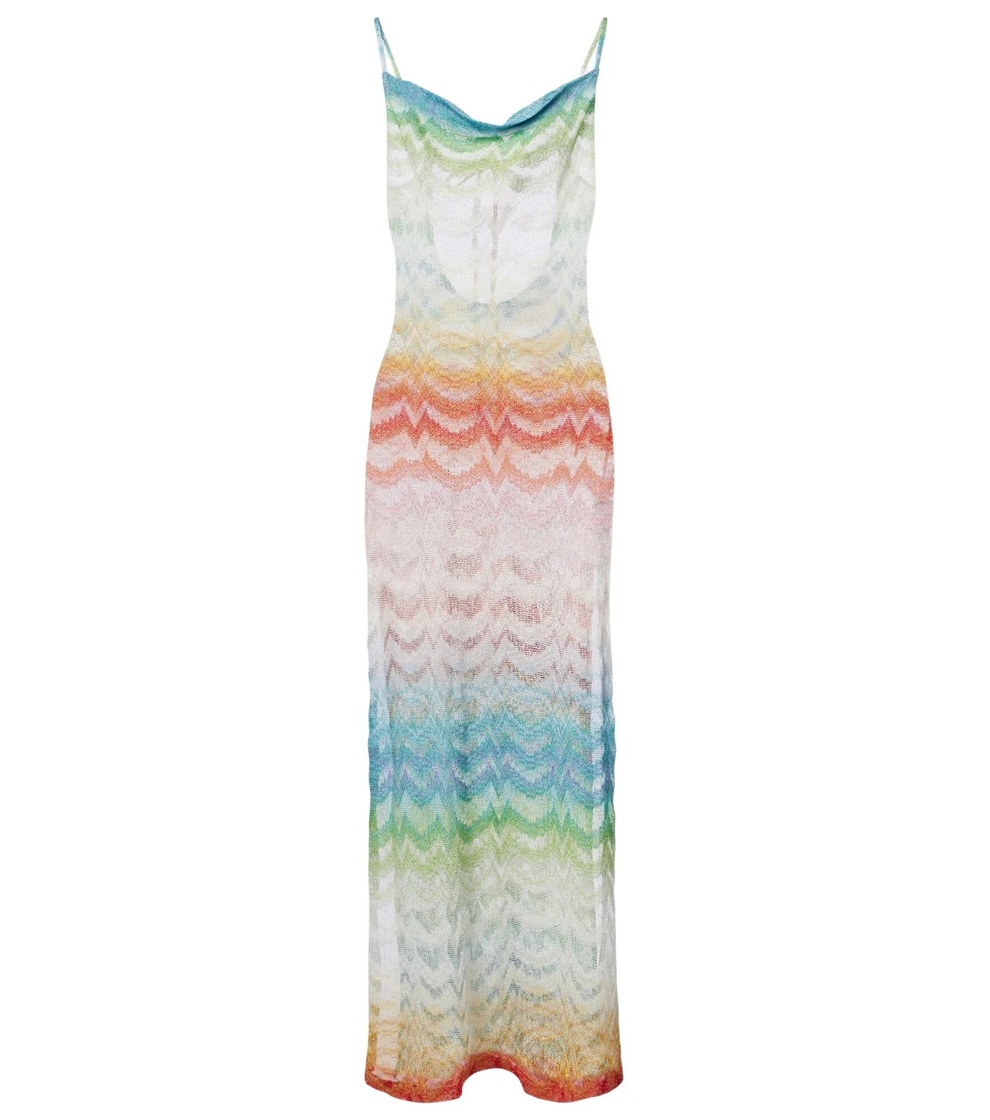 Open-knit lamé maxi dress Open-knit lamé maxi dress