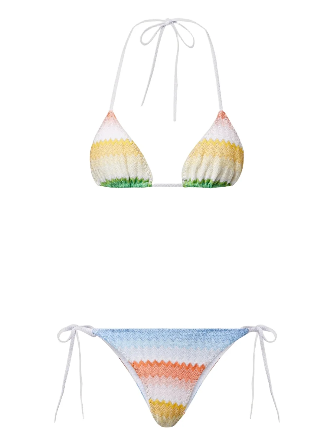 Missoni Chevron lamé bikini