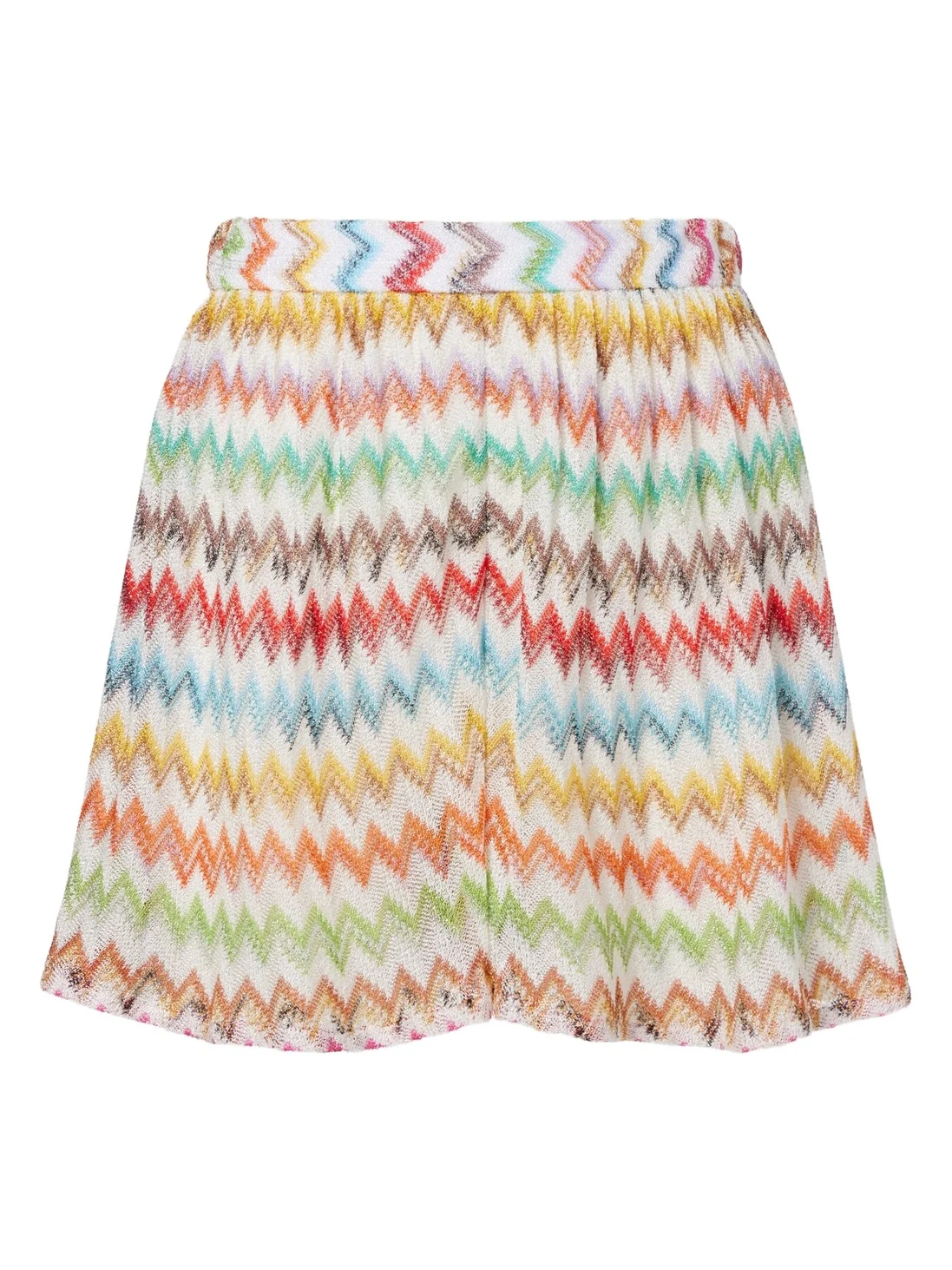 Zigzag lamé shorts Zigzag lamé shorts